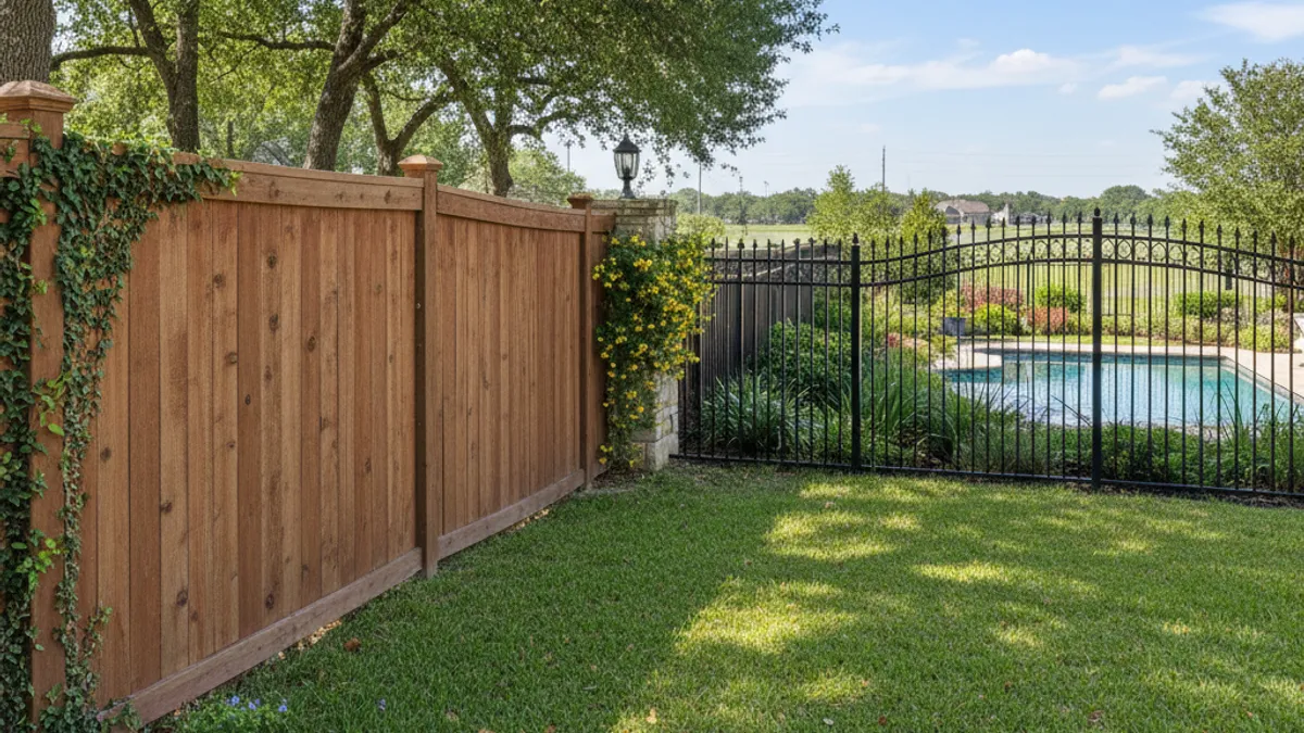 Wood vs. Metal Fence: Which Is Right for Your Texas Property?