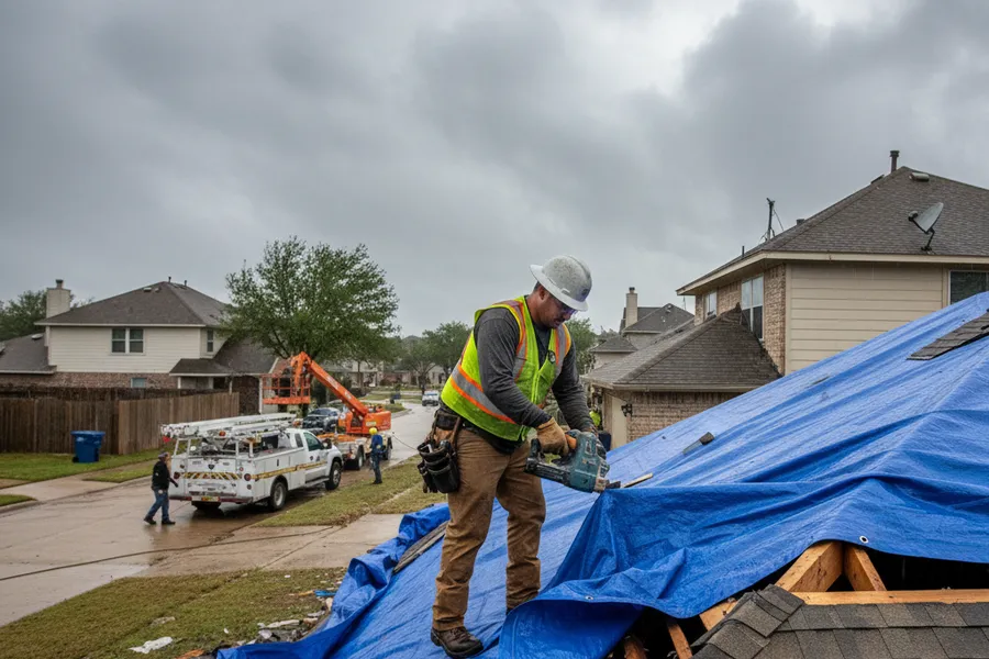 Terracotta Construction responding to a property emergency in Texas