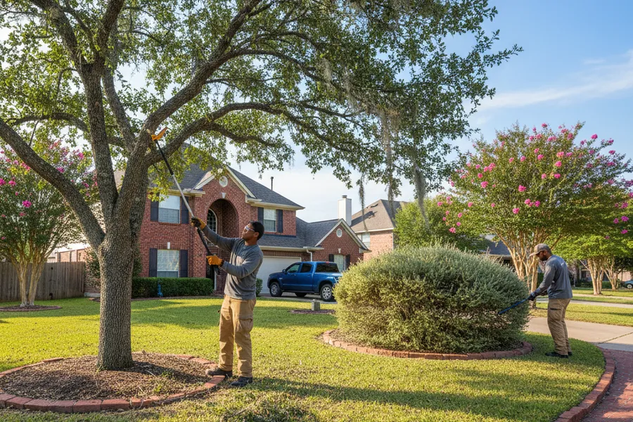 Tree and shrub trimming by Terracotta Construction in Texas