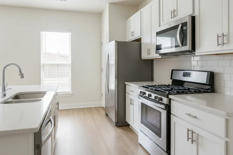 Deep-cleaned rent-ready apartment interior