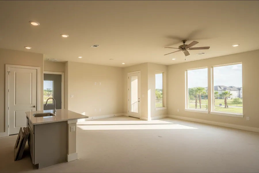Move-in ready apartment unit prepared by Terracotta Construction